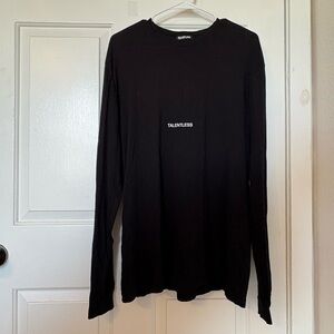 Talentless Black Long Sleeve Tee